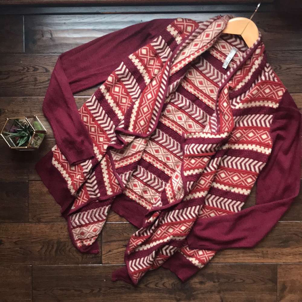 Entro waterfall cardigan kimono Aztec oversized